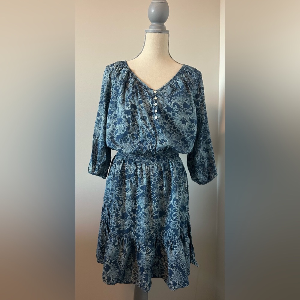 Floral Blue Dress